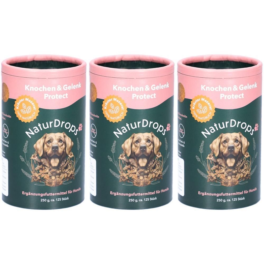 Naturdrops Knochen & Gelenk Protect f.Hunde x3 3x250 g