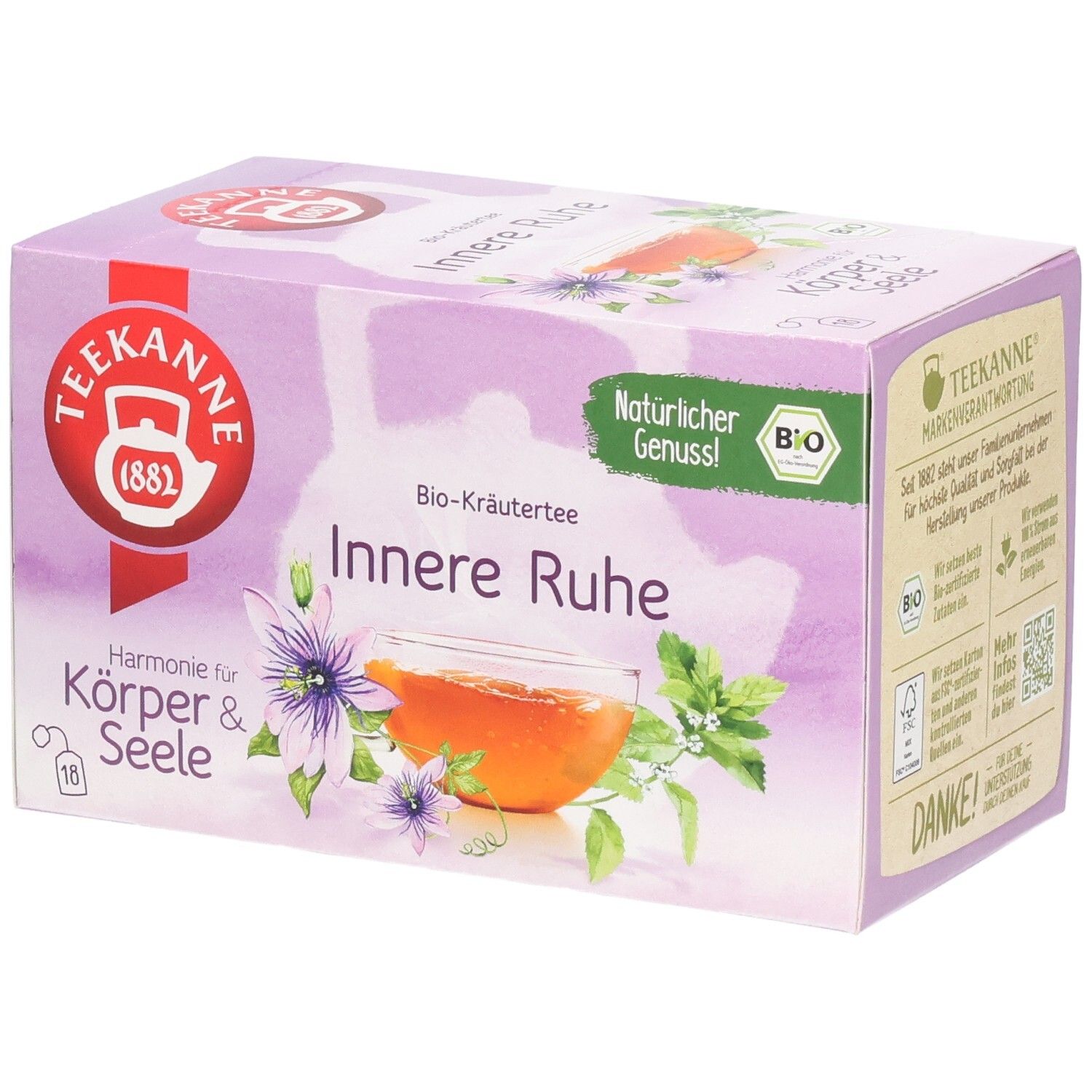 Teekanne BIO Harmonie f. Körper & Seele Innere Ruhe 18 St Tee
