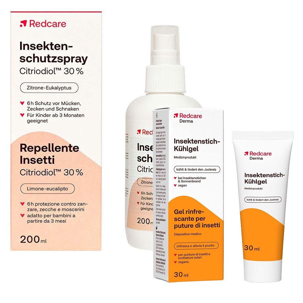 Insektenschut Cit30% 200Ml + Redcare Derma Insektenstich-Kühlgel 1 St
