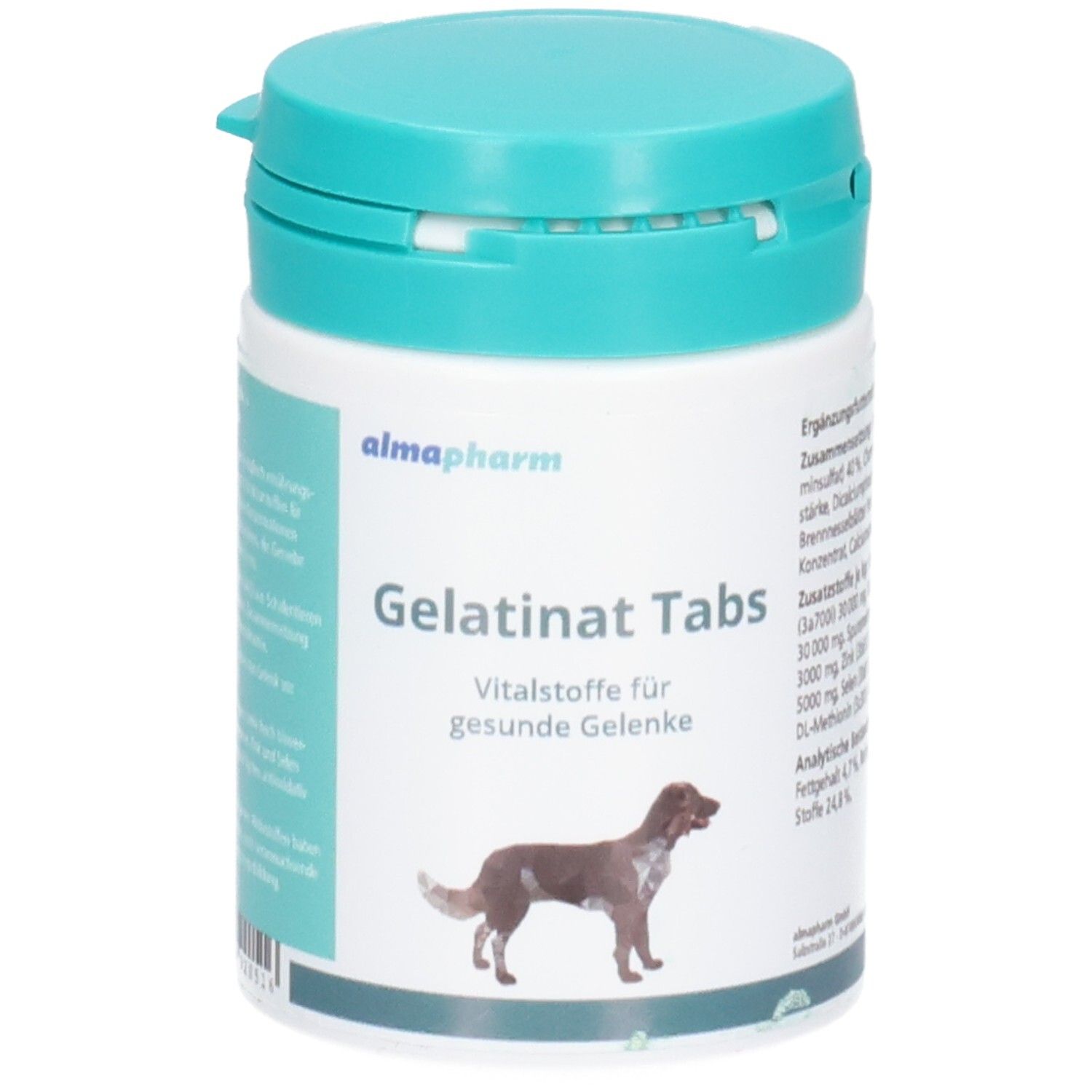 Pro-Kolin Advanced Paste für Hunde, 60 ml Tube, mit Dosierspritze und Anwendungshinweisen.