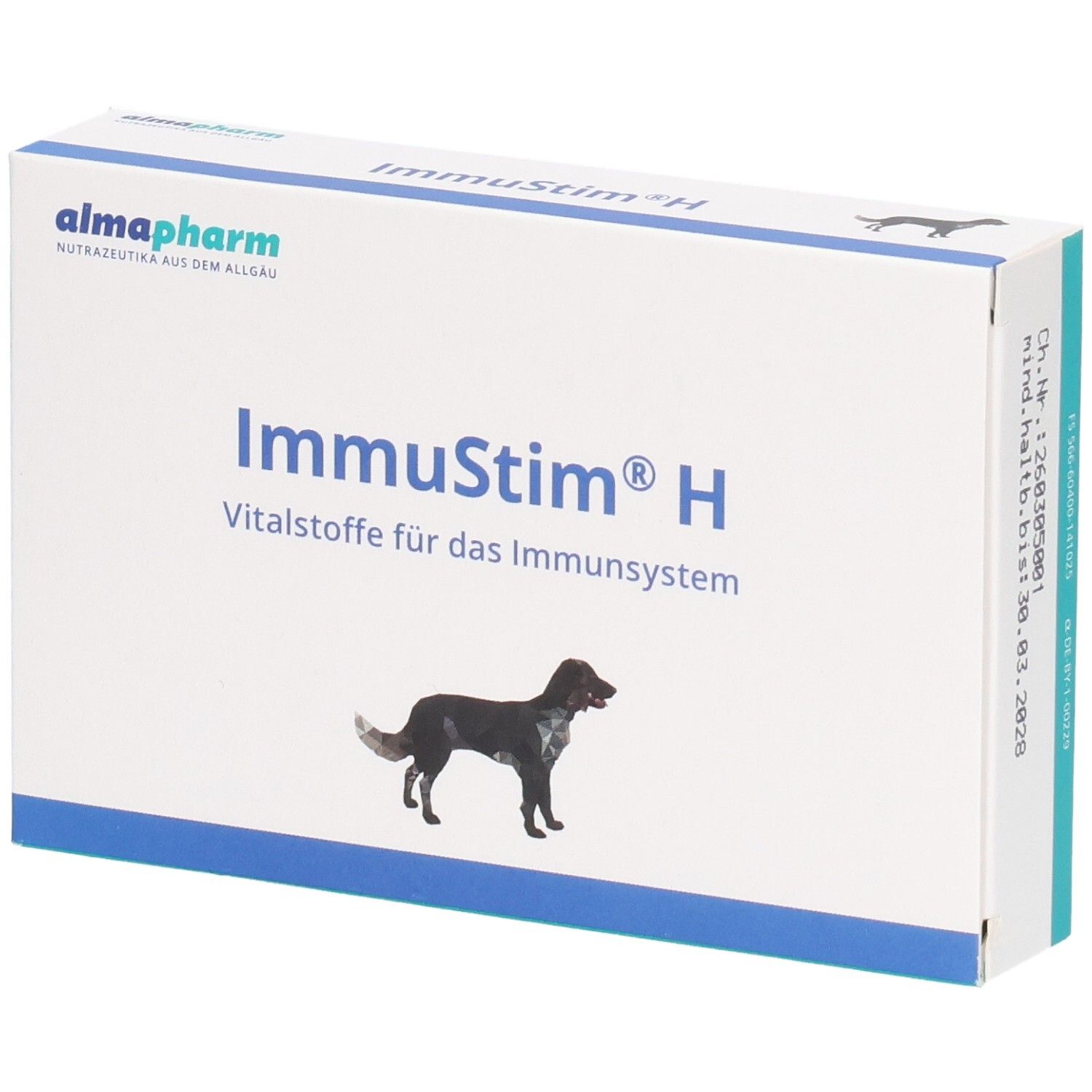 Packung ImmuStim H für Hunde, Vitalstoffe für das Immunsystem.