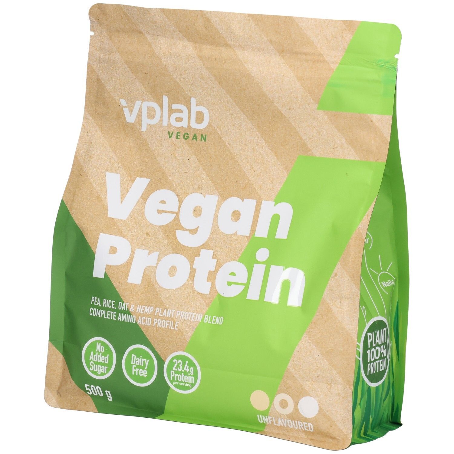 Vplab Vegan Protein Unflavored 500g 500 g