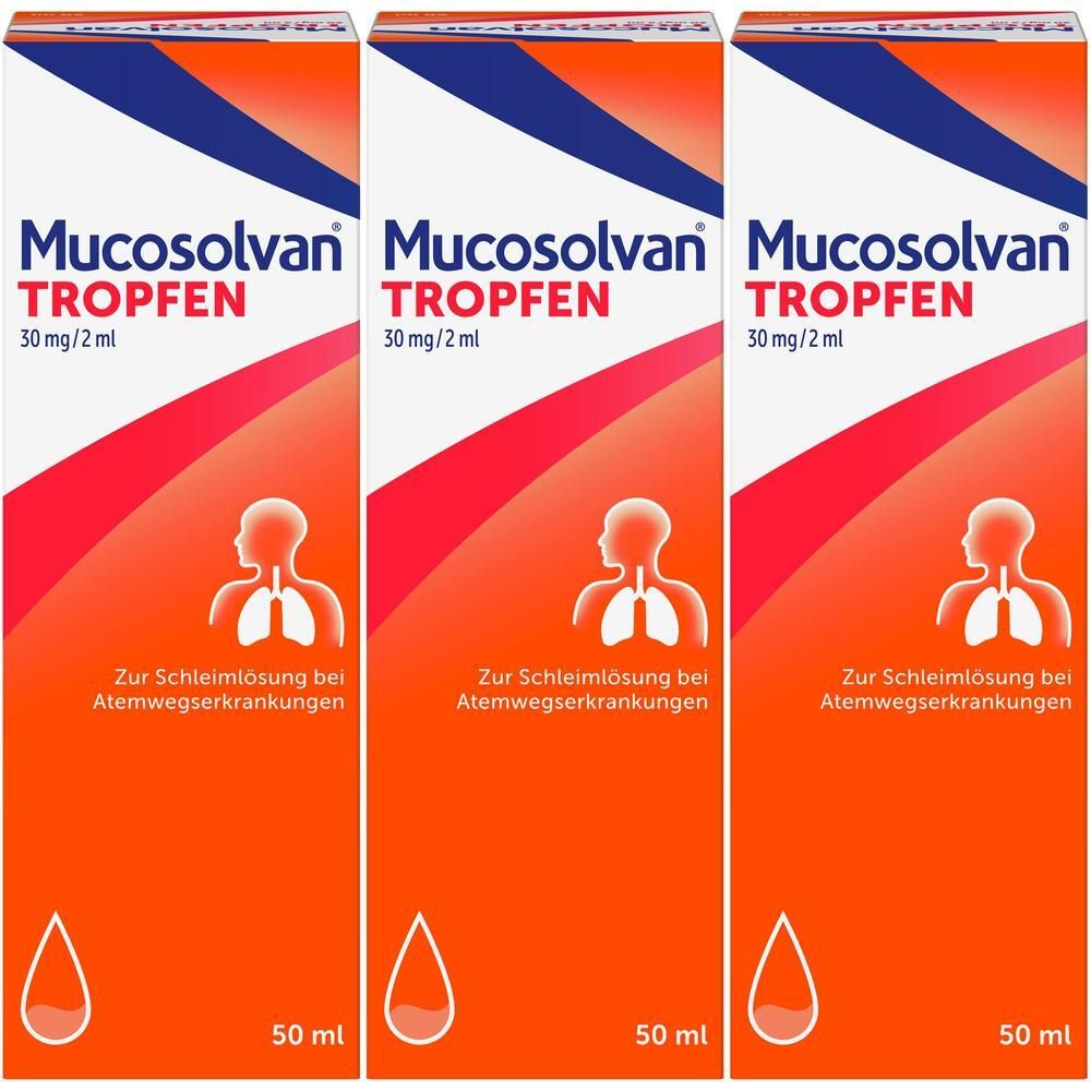 Mucosolvan Tropfen 30 mg/2 ml x3 3x50 zum Einnehmen