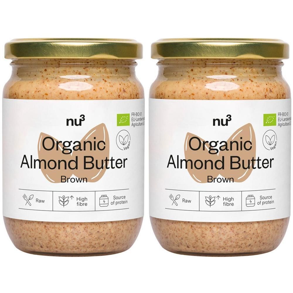 nu3 Bio Mandelmus, braun x2 2x250 g Paste