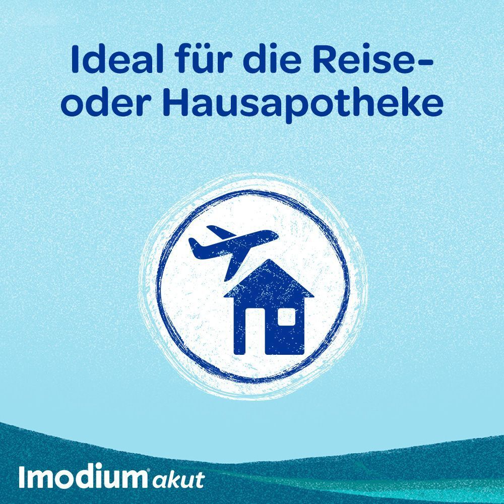 IMODIUM akut lingual: Ideal für die Reise- oder Hausapotheke.