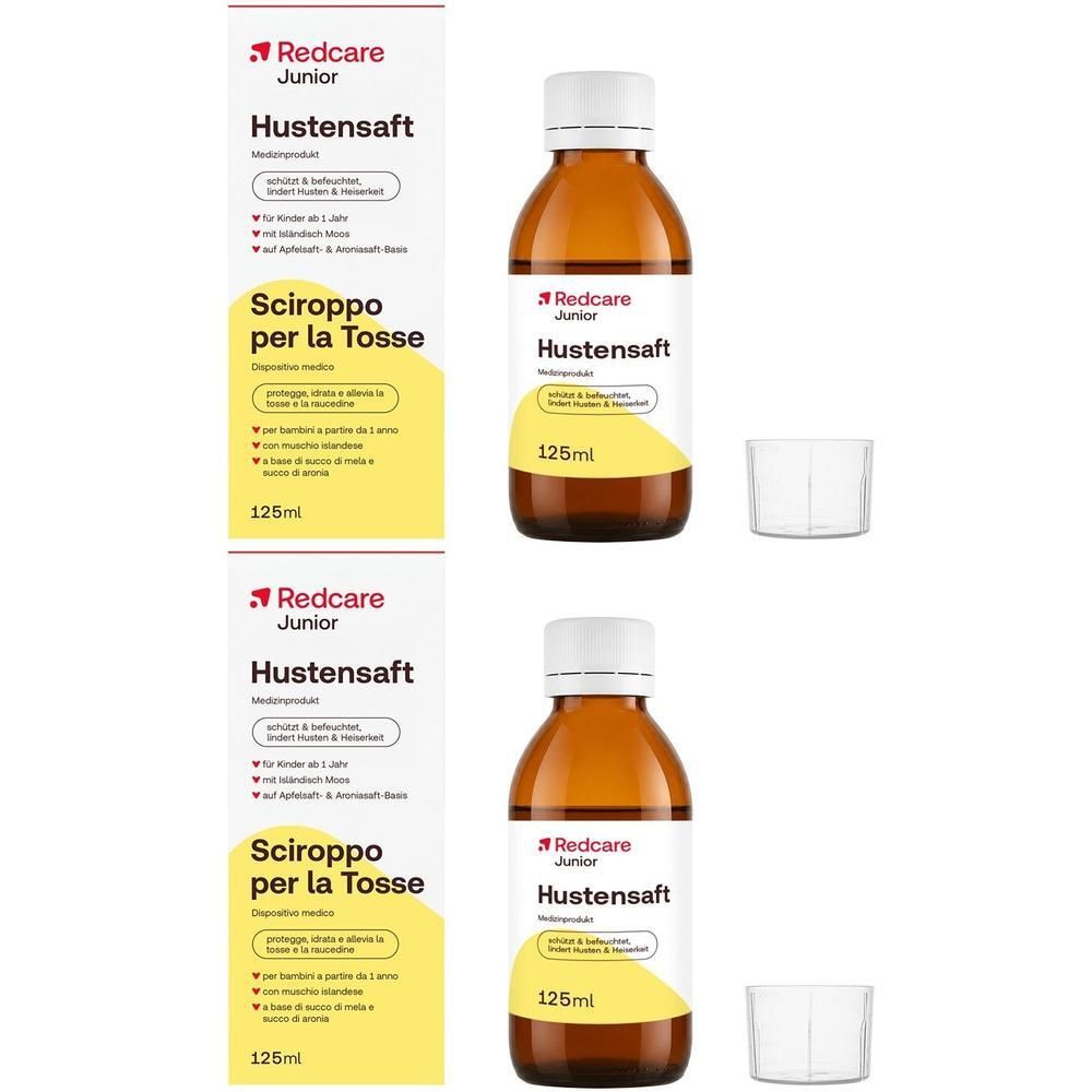 Redcare Junior Hustensaft x2 2x125 ml Saft