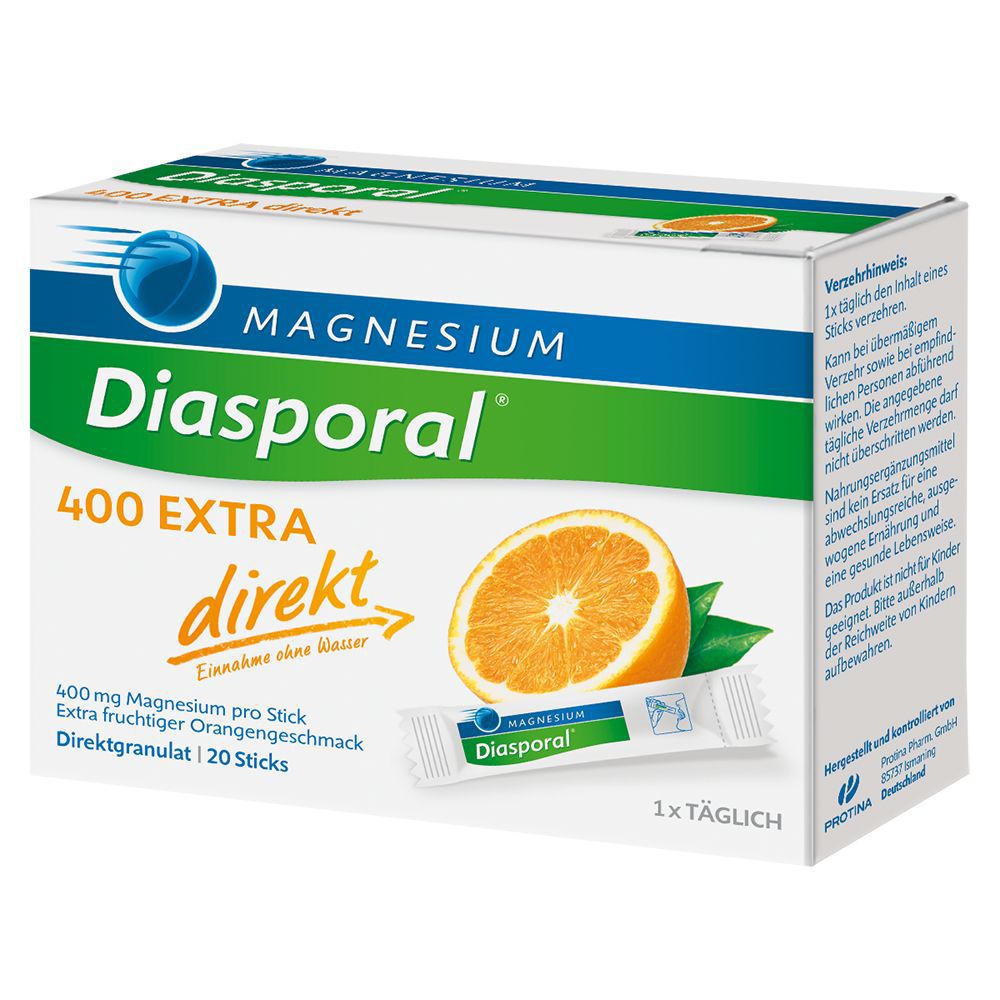 Magnesium Diasporal® 400 EXTRA direkt Orange