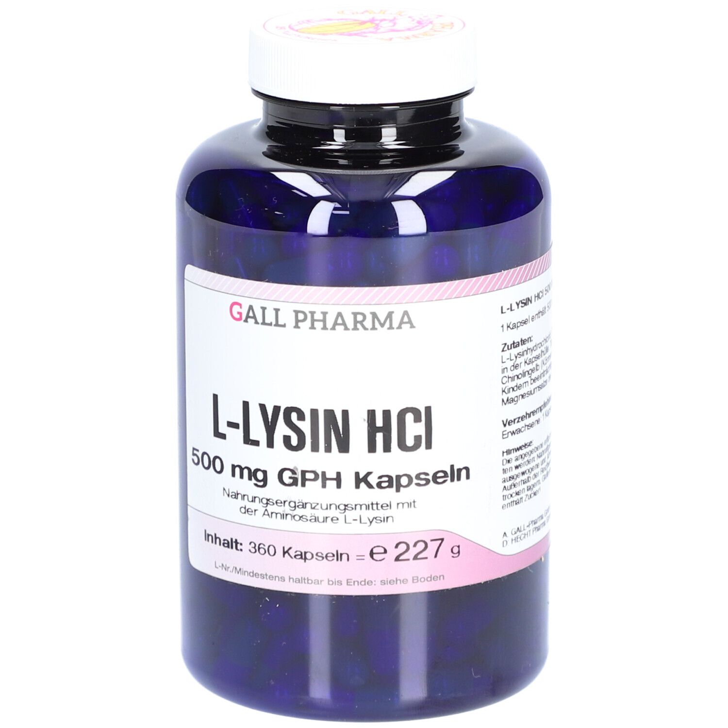 L-Lysin 500 mg GPH Kapseln