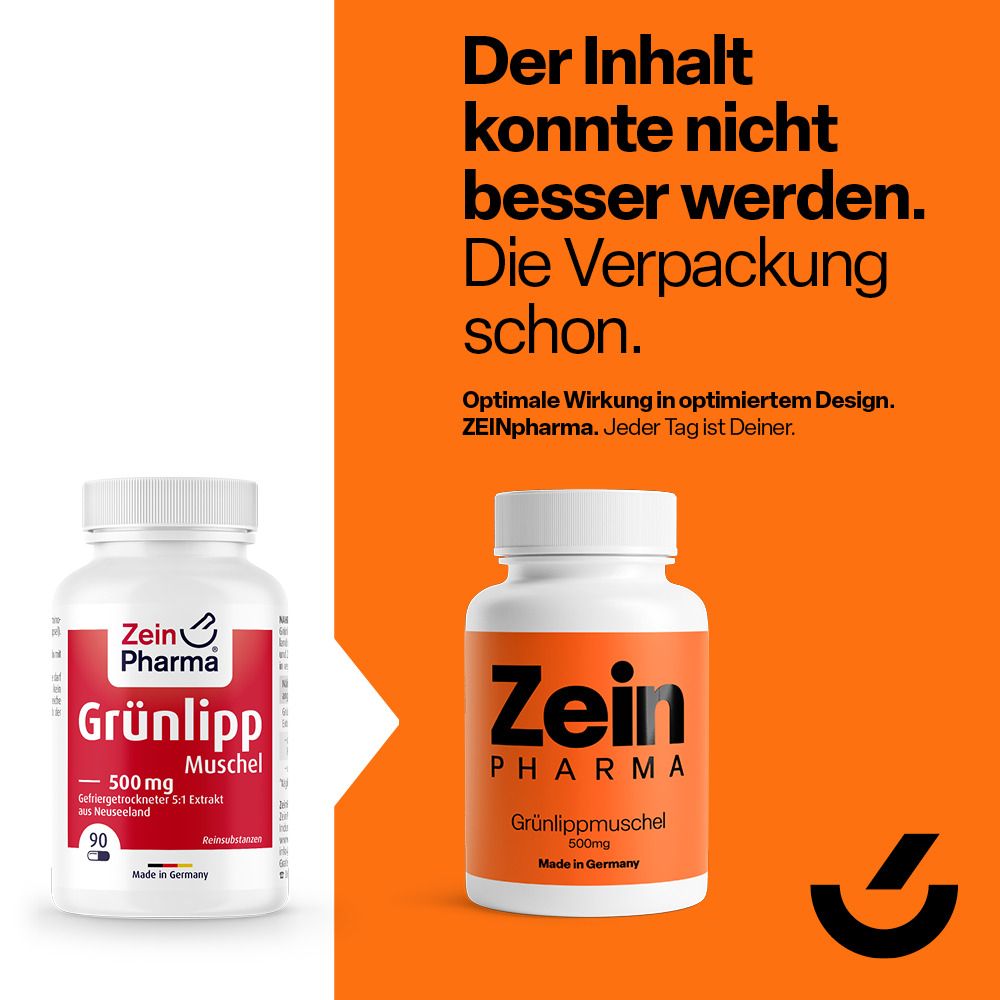 ZeinPharma® Grünlippmuschel Kapseln 500 mg