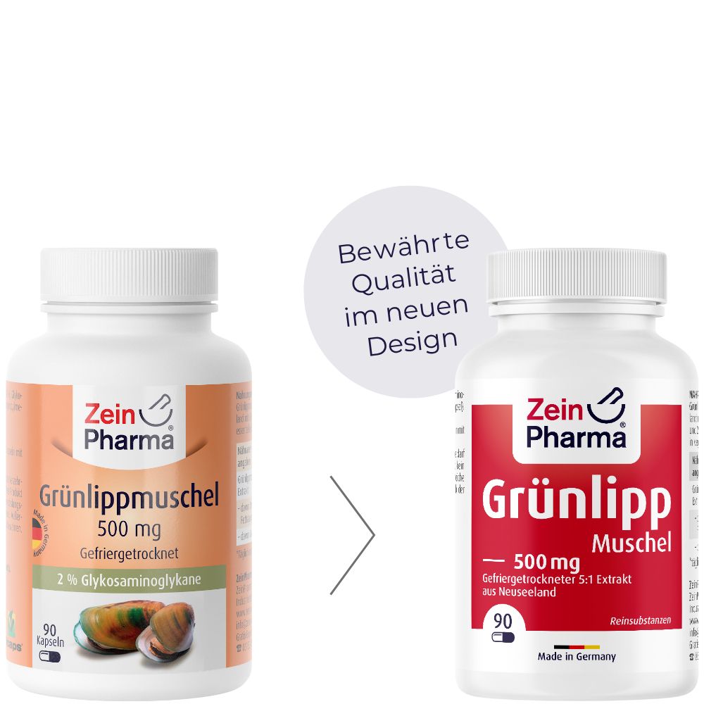 ZeinPharma® Grünlippmuschel Kapseln 500 mg