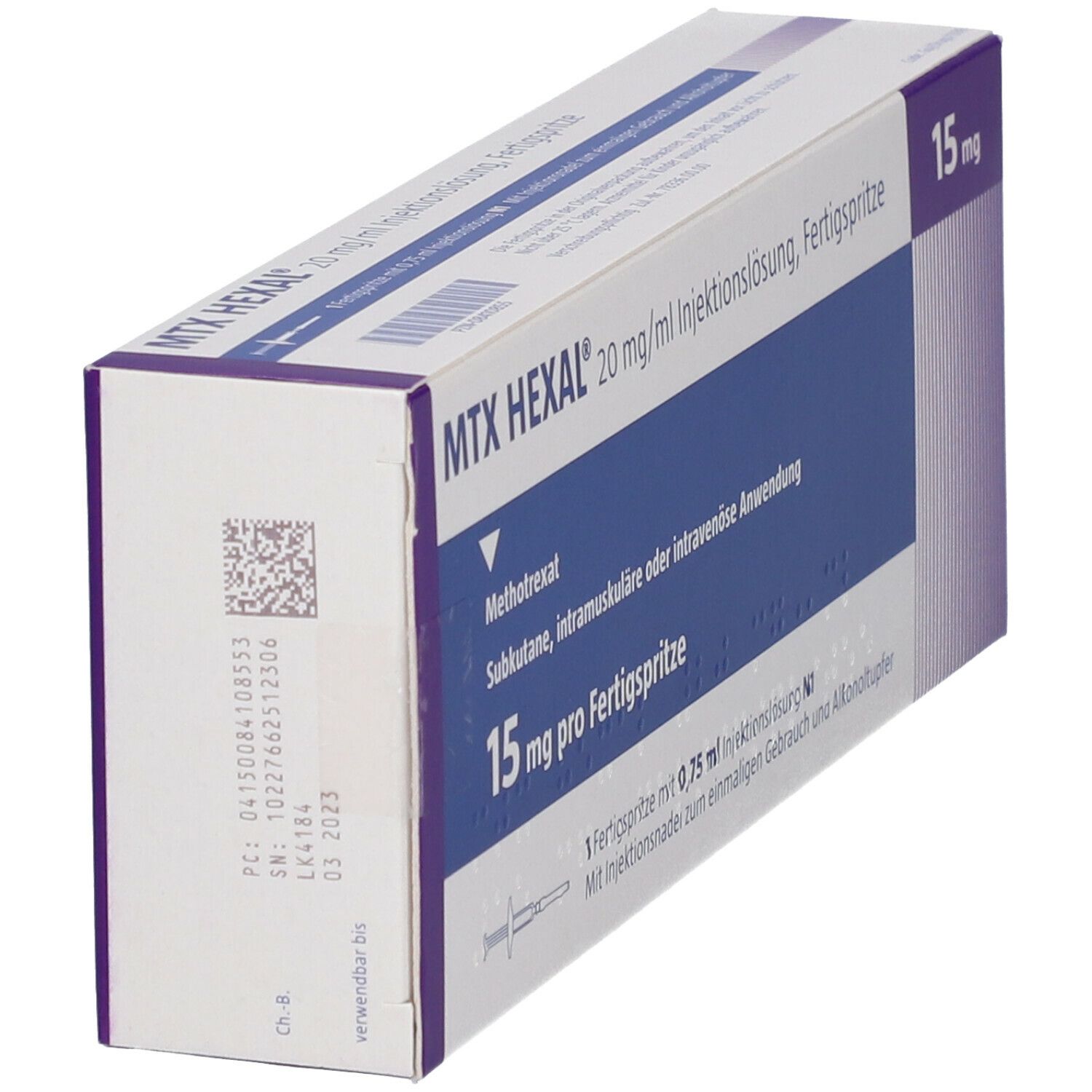 MTX Hexal 15 mg (20 mg/ml) Inj.-Lsg.i.e.F.-Sp. 1 St Infusionsemulsion