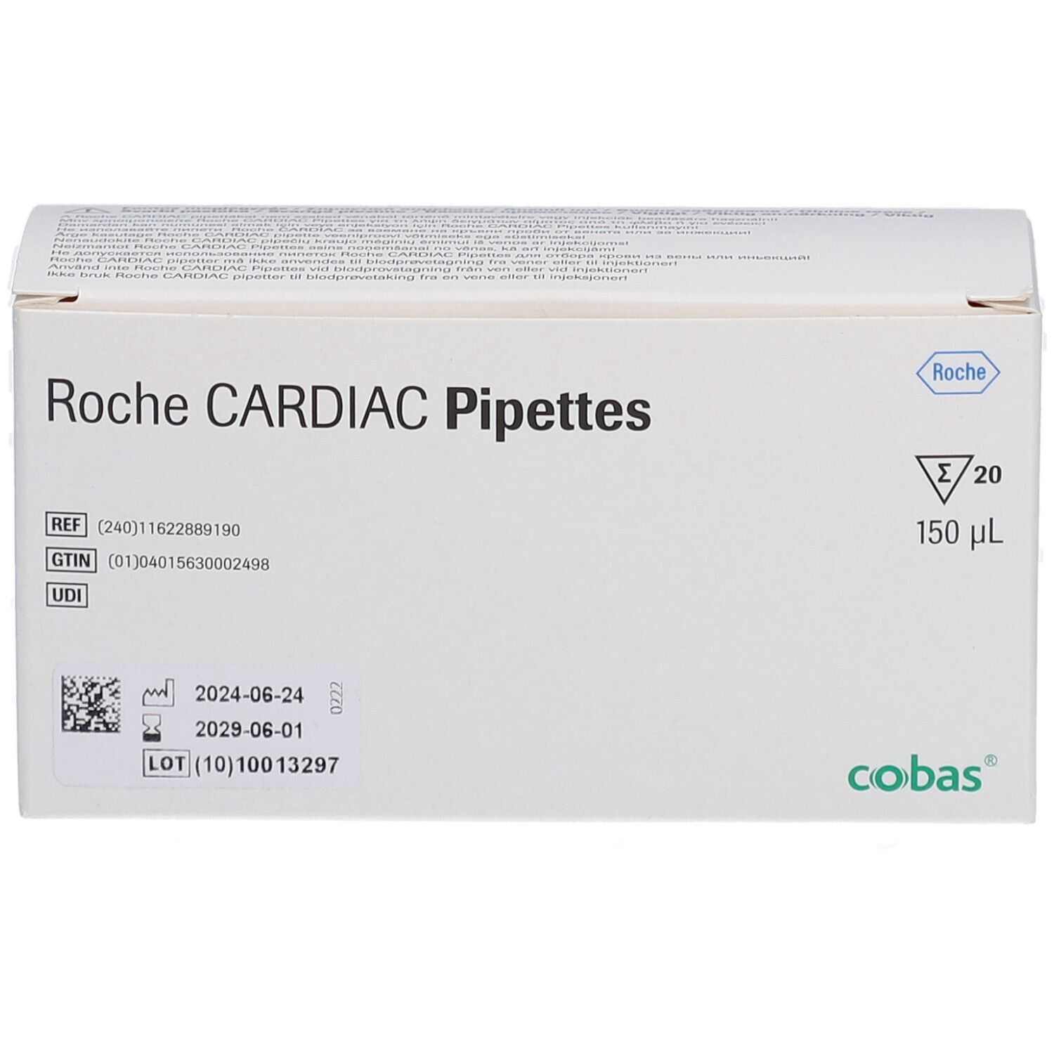 Roche CARDIAC-Pipetten – Präzise Blutentnahme für CARDIAC-Teststreifen