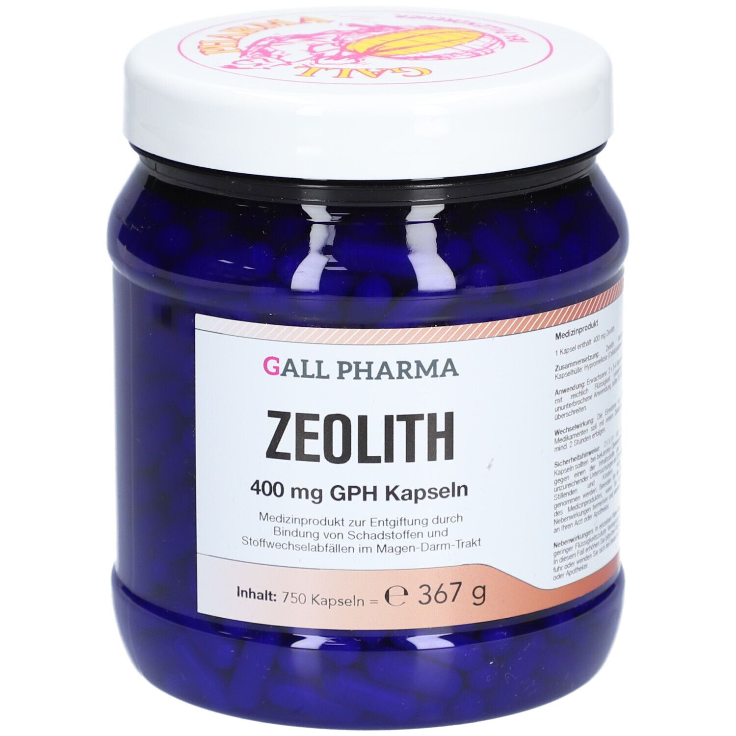 GALL PHARMA Zeolith 400 mg GPH Kapseln