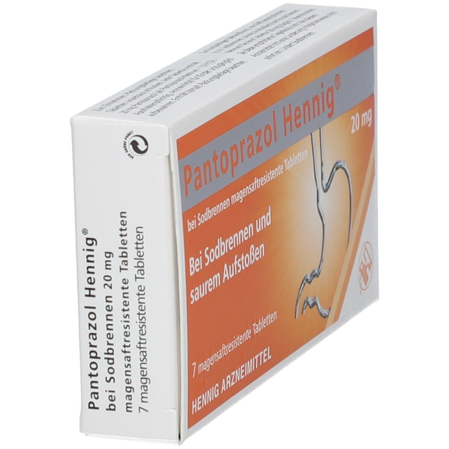 Pantoprazol Hennig b.Sodbrennen 20 mg magensaftresistent Tabletten