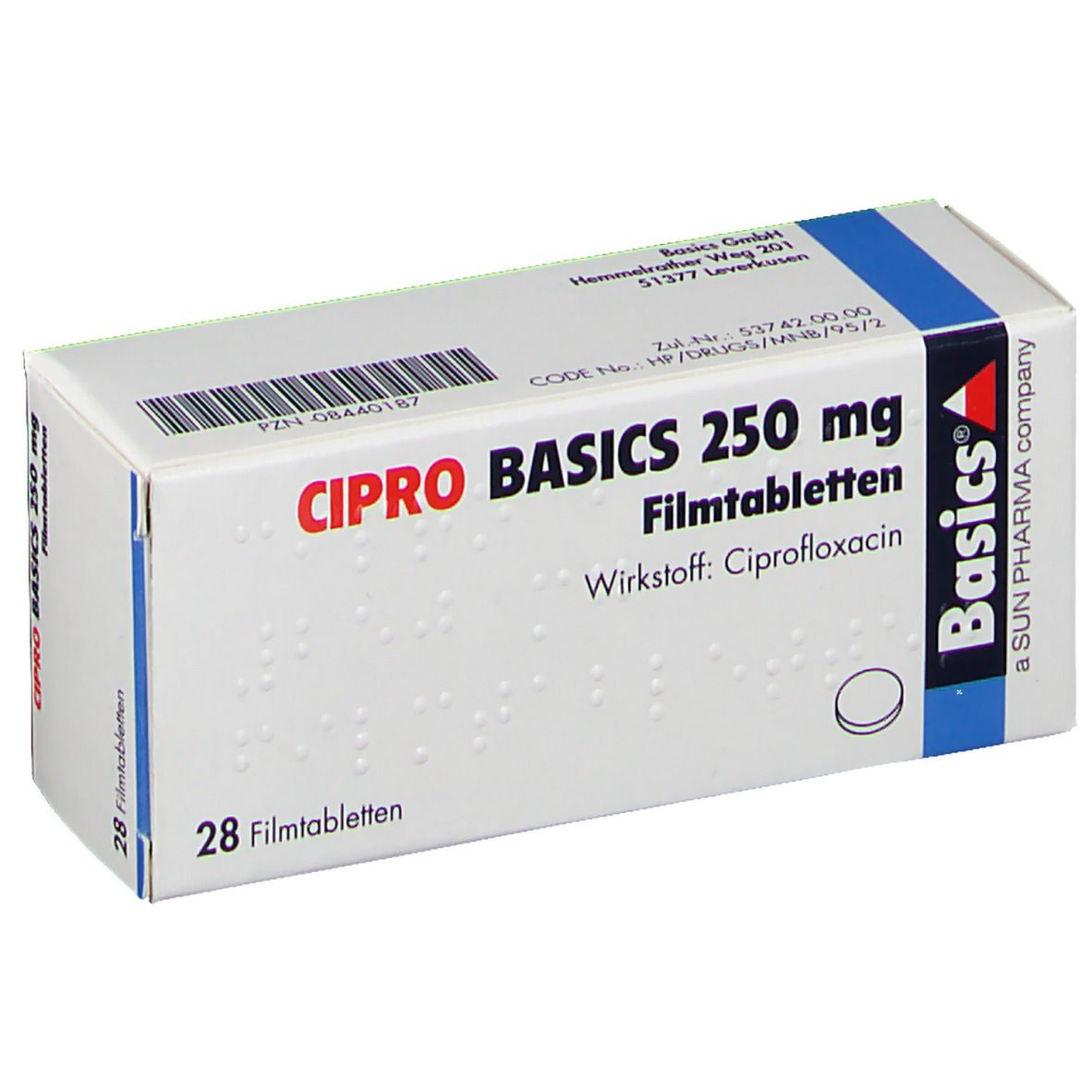 CIPRO BASICS 250 mg 