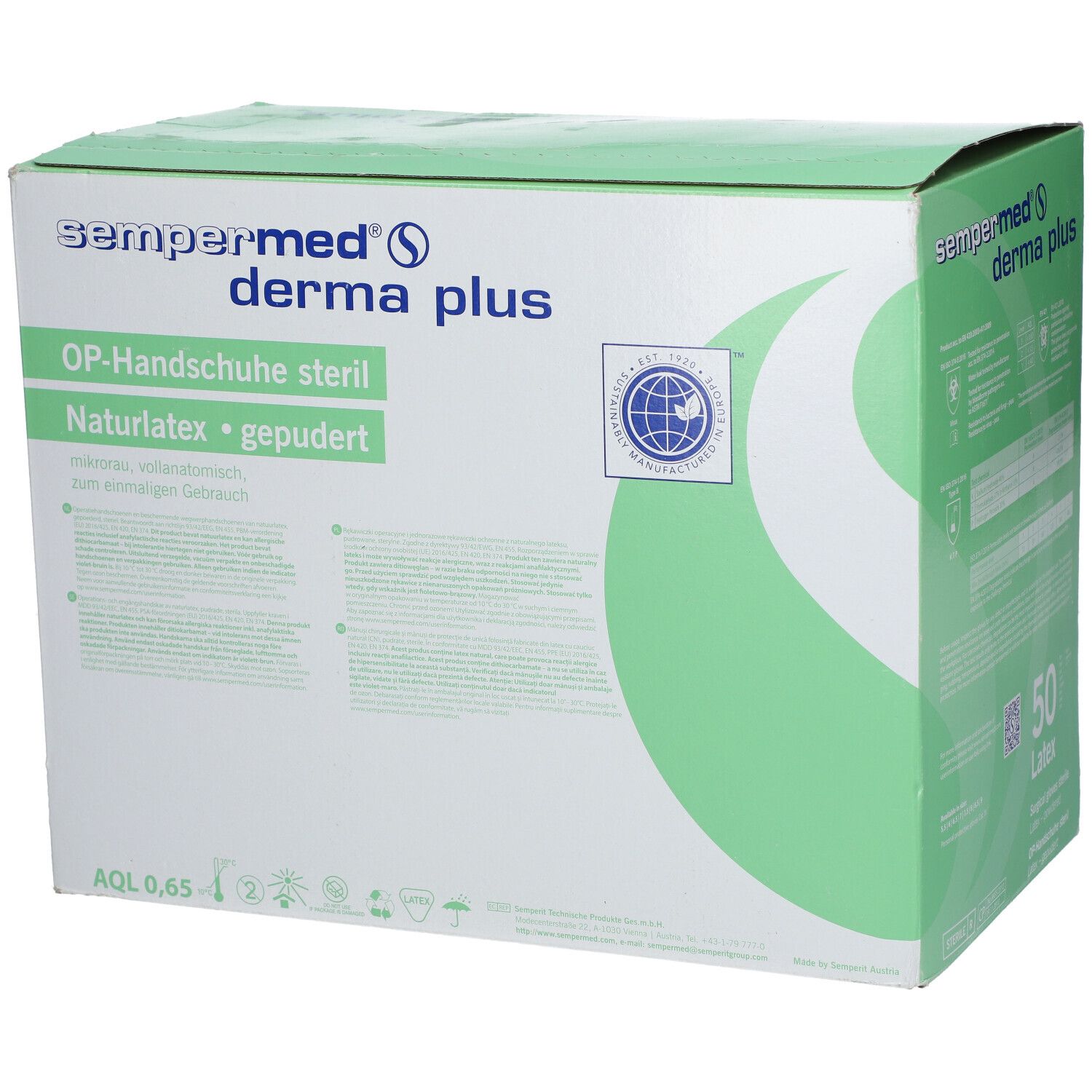 Sempermed Derma Plus Steril Gr. 7,5