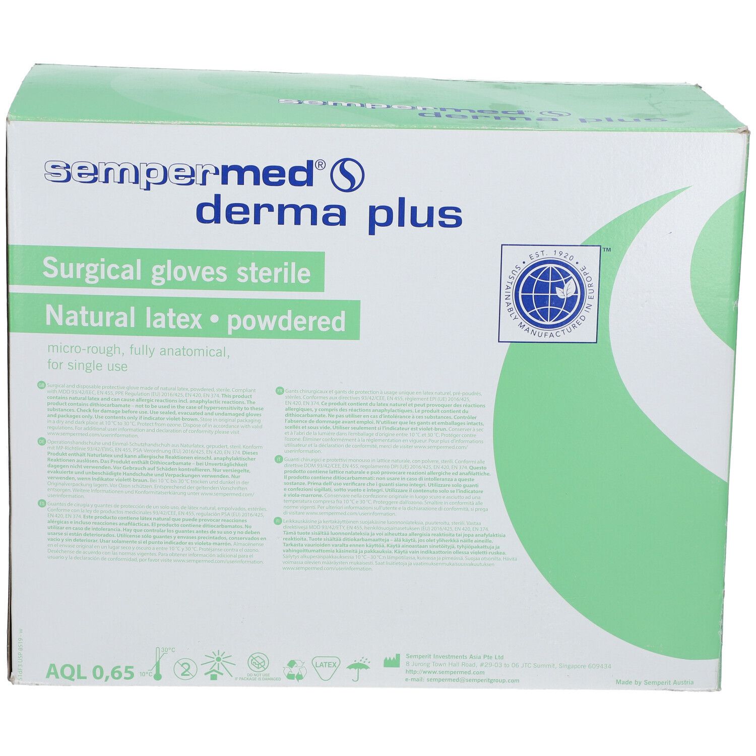 Sempermed Derma Plus Steril Gr. 7,5