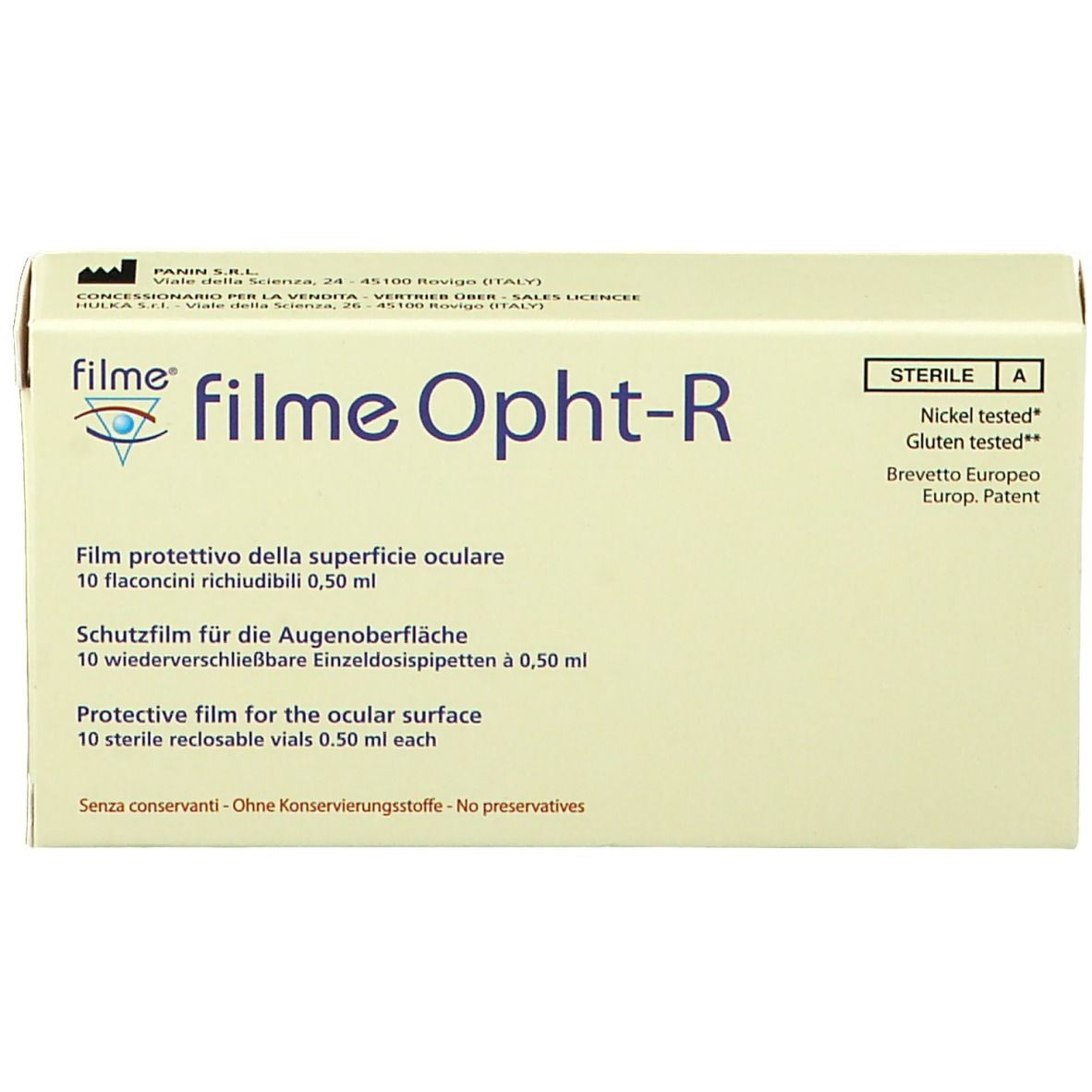 FILME opht-R Augentropfen Einzeldosispipetten