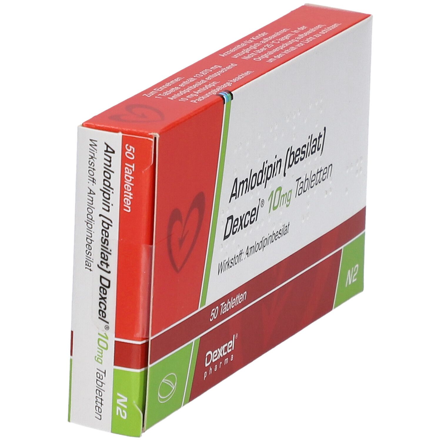 Amlodipin besilat Dexcel 10 mg Tabletten 50 St