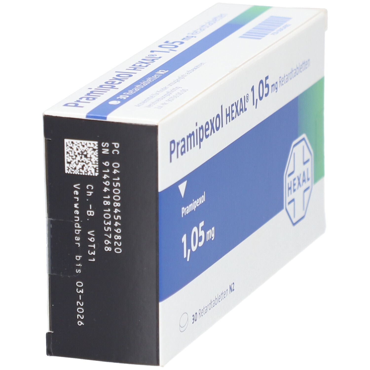 Pramipexol Hexal 1,05 mg Retardtabletten 30 St Retard-Tabletten