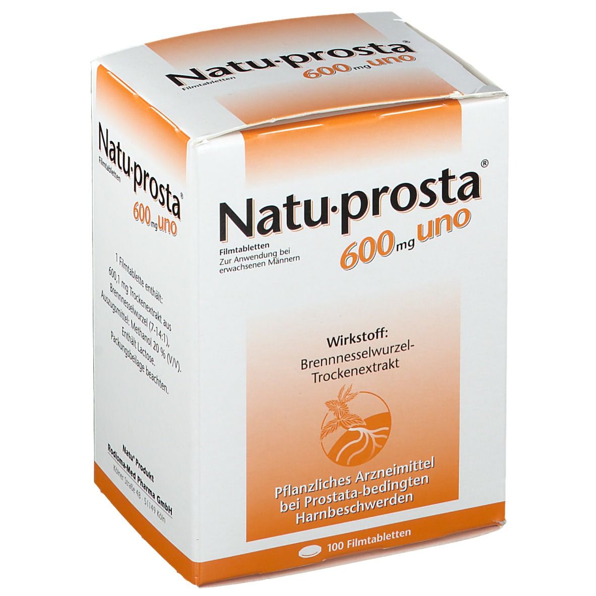 Natuprosta 600 mg uno Filmtabletten 100 St