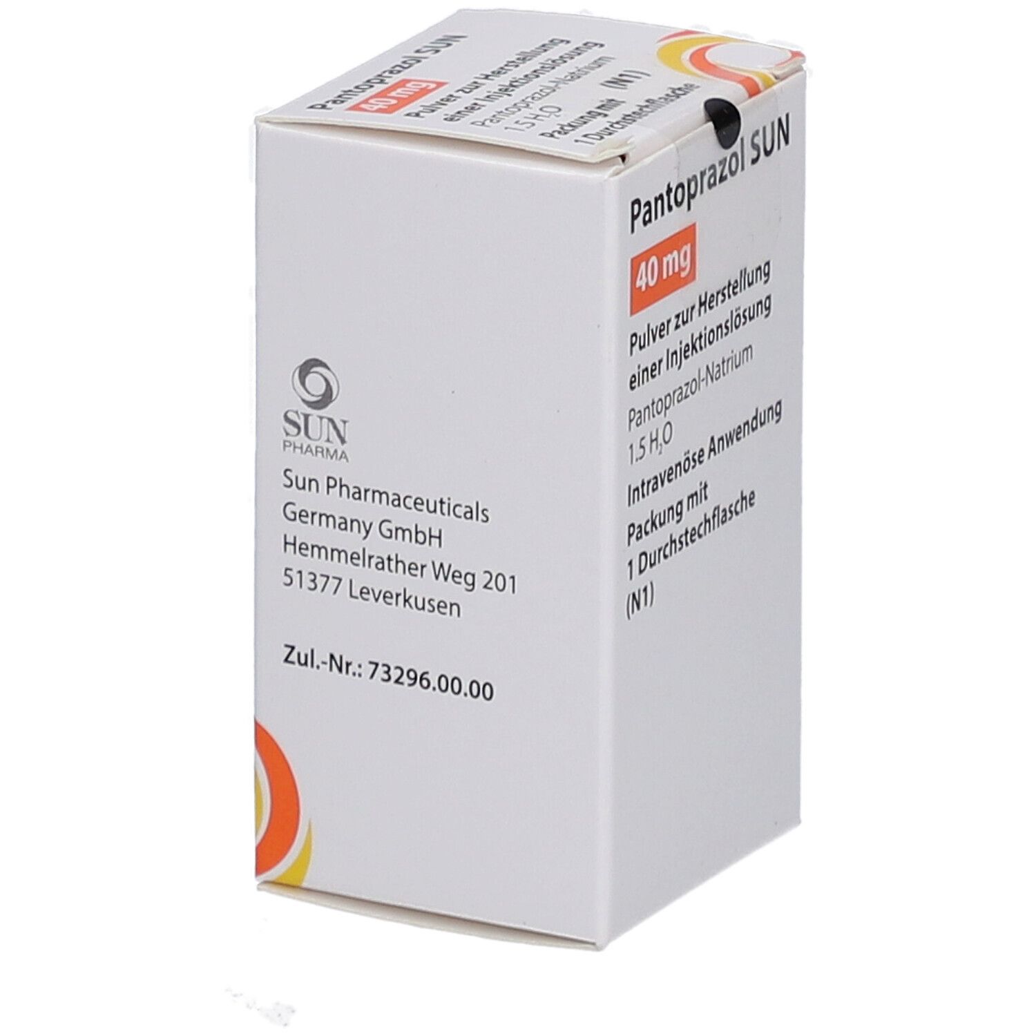 PANTOPRAZOL SUN 40 mg Pulver z.Herst.e.Inj.-Lsg.