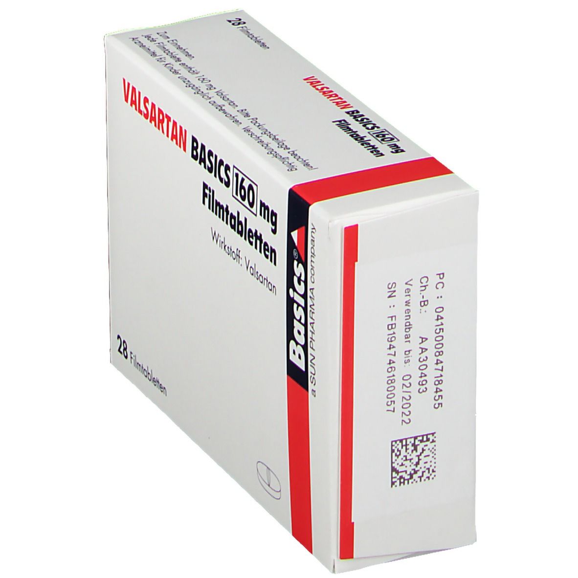 Valsartan Basics 160 mg Filmtabletten 28 St