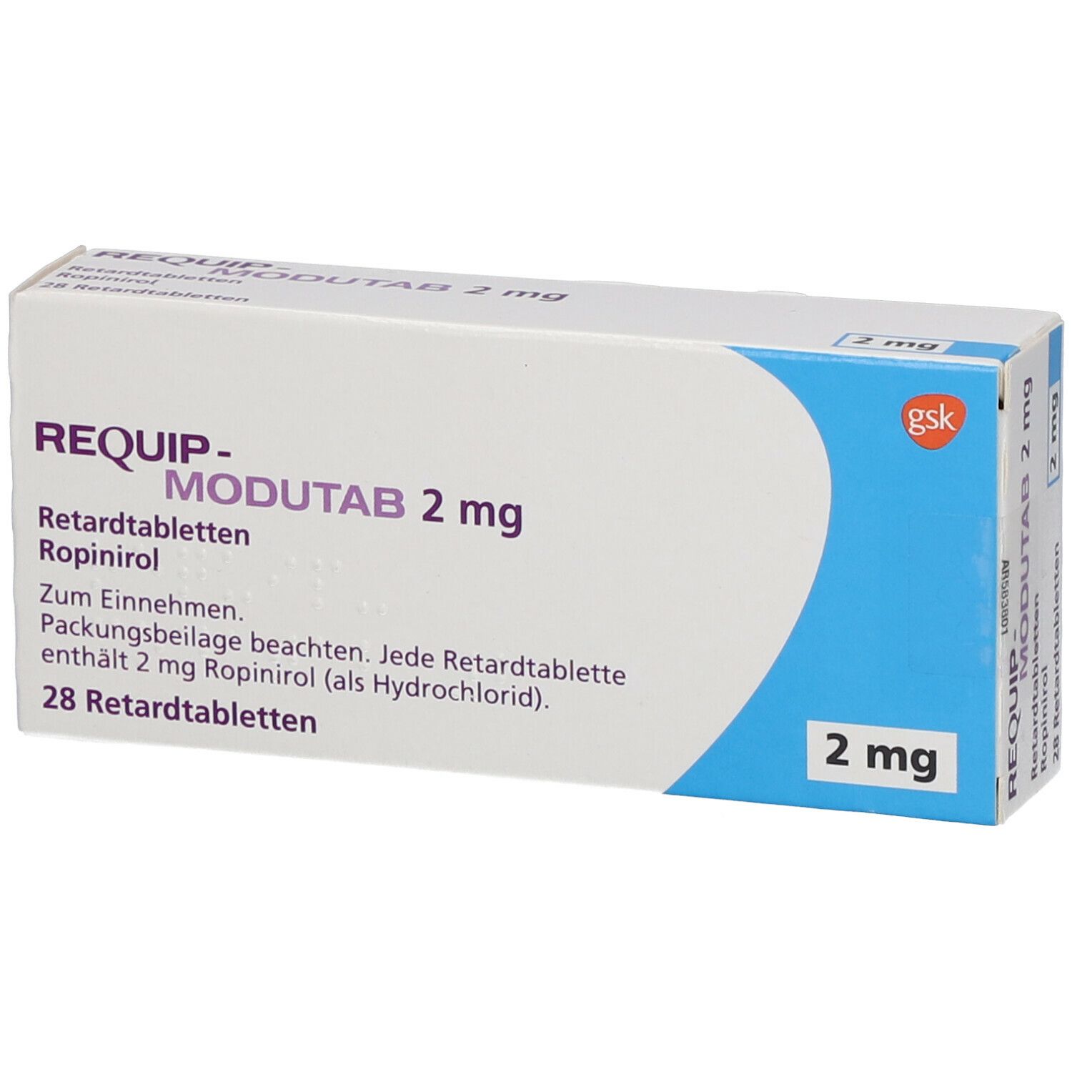 Requip-Modutab 2 mg Retardtabletten 28 St Retard-Tabletten