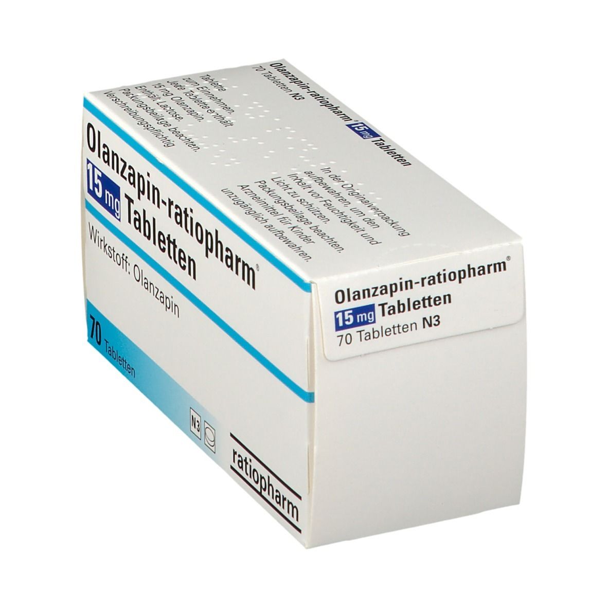 OLANZAPIN-ratiopharm 20 mg Tabletten 70 St