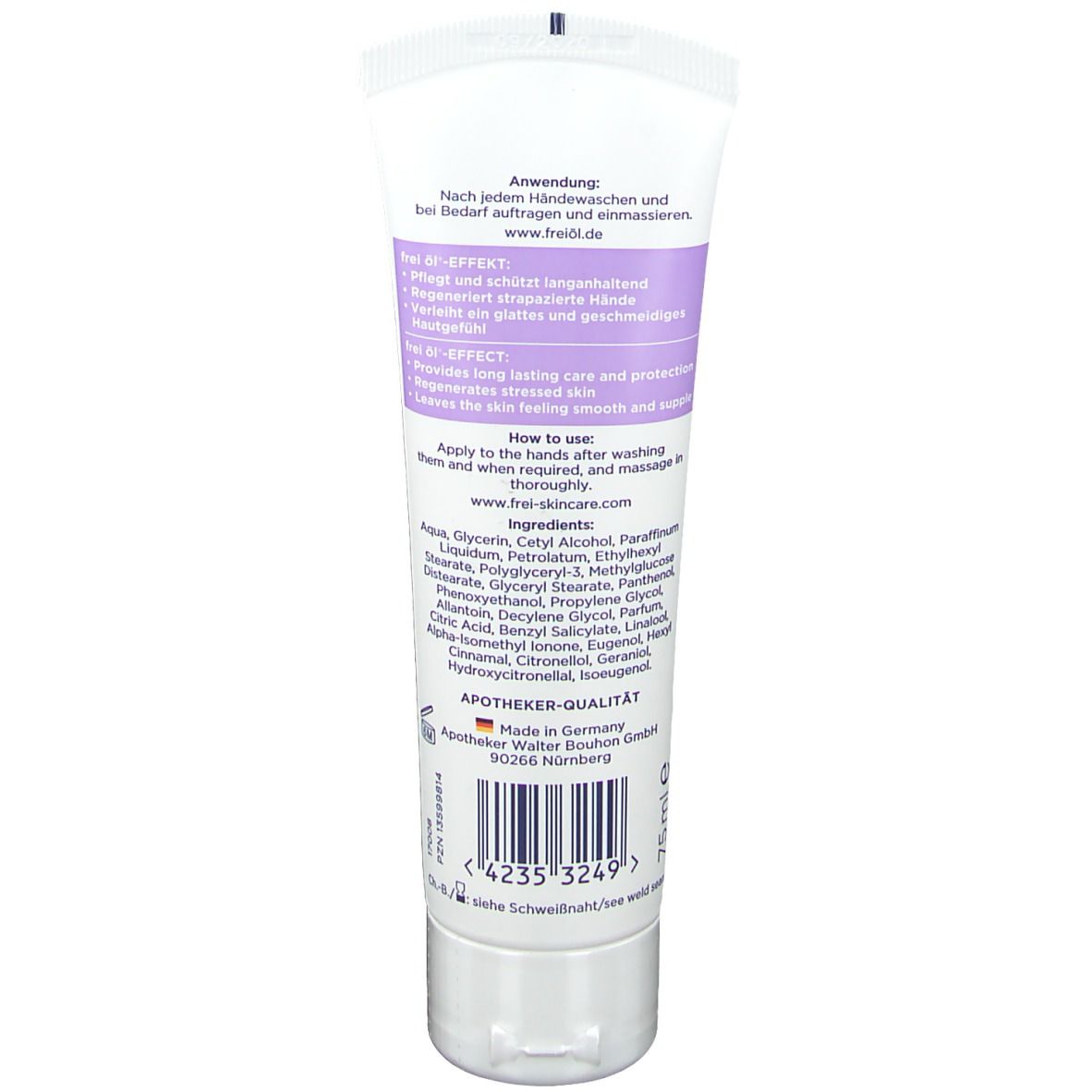 B. frei Handcreme 75ml