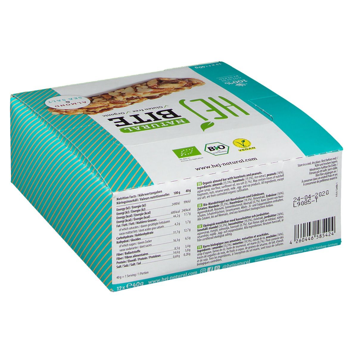 Hejbar Natural Bite Almond & Sea Salt