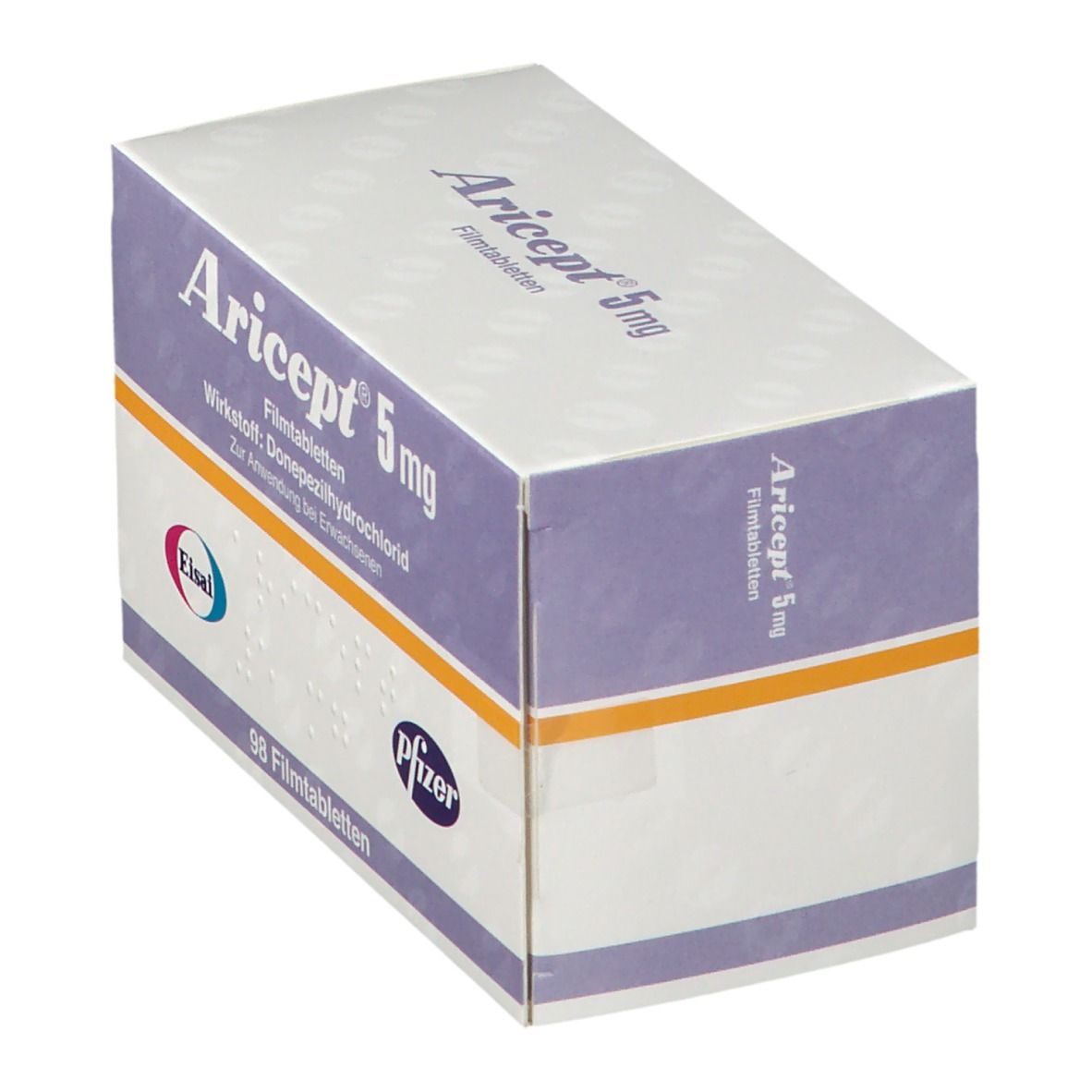 Aricept Eisai 5 mg Filmtabletten 98 St