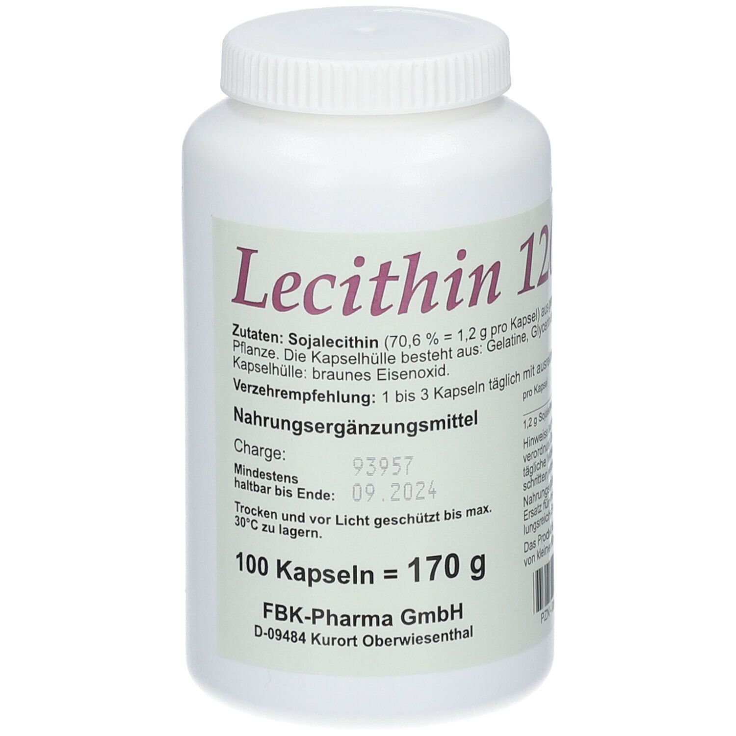 Lécithine 1200 Capsules