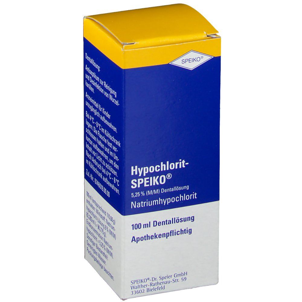 Hypochlorit SPEIKO 5 25 Dentall sung 100 Ml Shop Apotheke Hypochlorit SPEIKO 5 25 Dentall sung 100 Ml Shop Apotheke