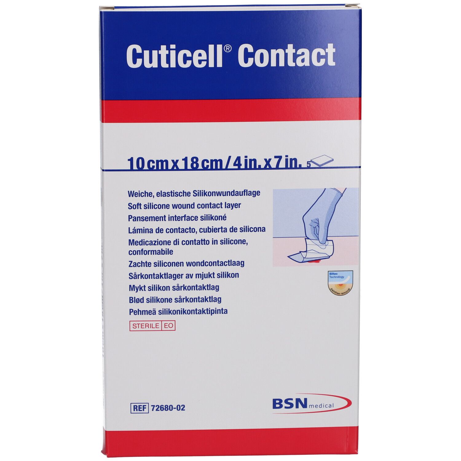 Cuticell Contact 10x18 cm Verband 5 St