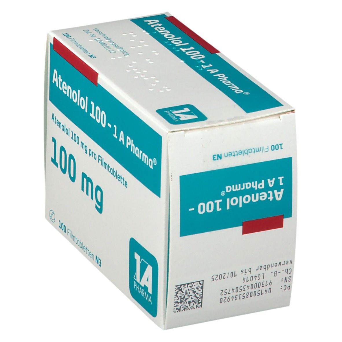 Atenolol 100-1A Pharma Filmtabletten 100 St