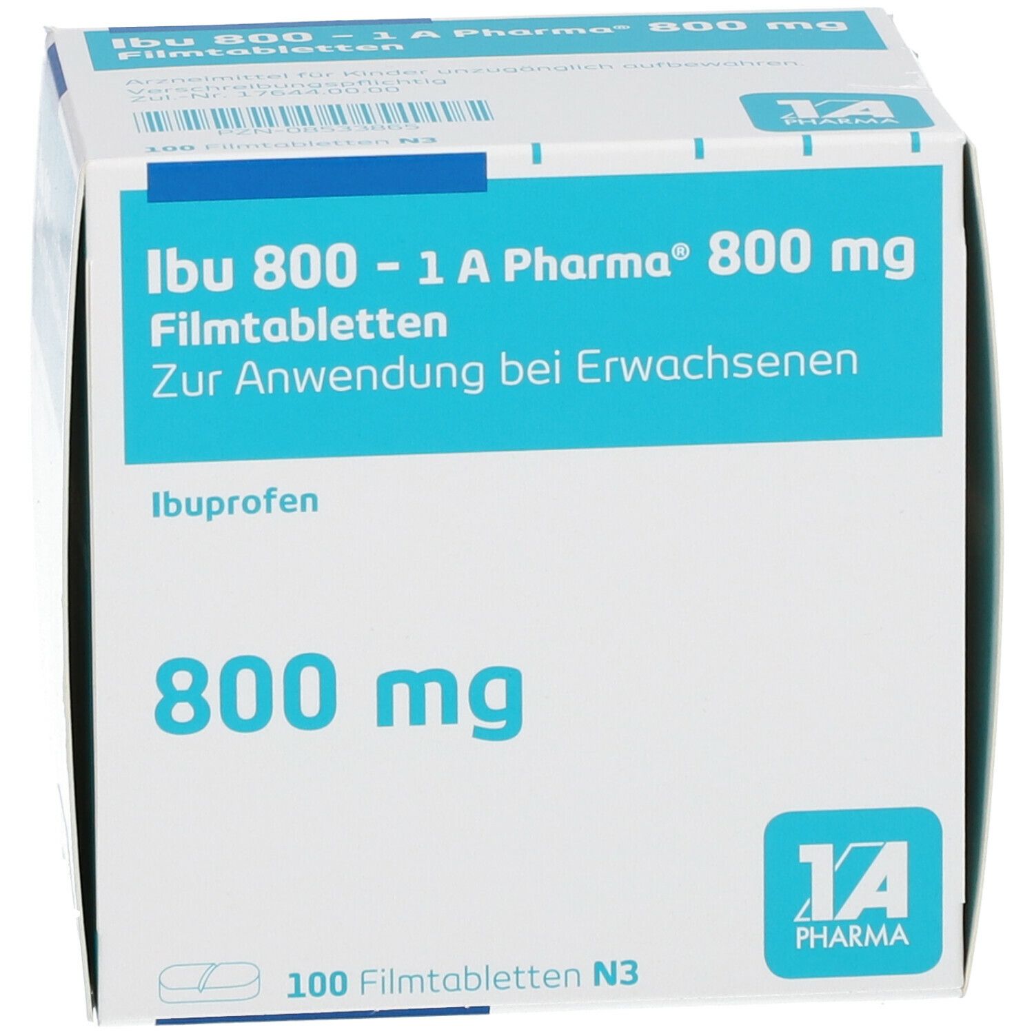 Ibu 800 1A Pharma® 100 St mit dem ERezept kaufen Shop Apotheke