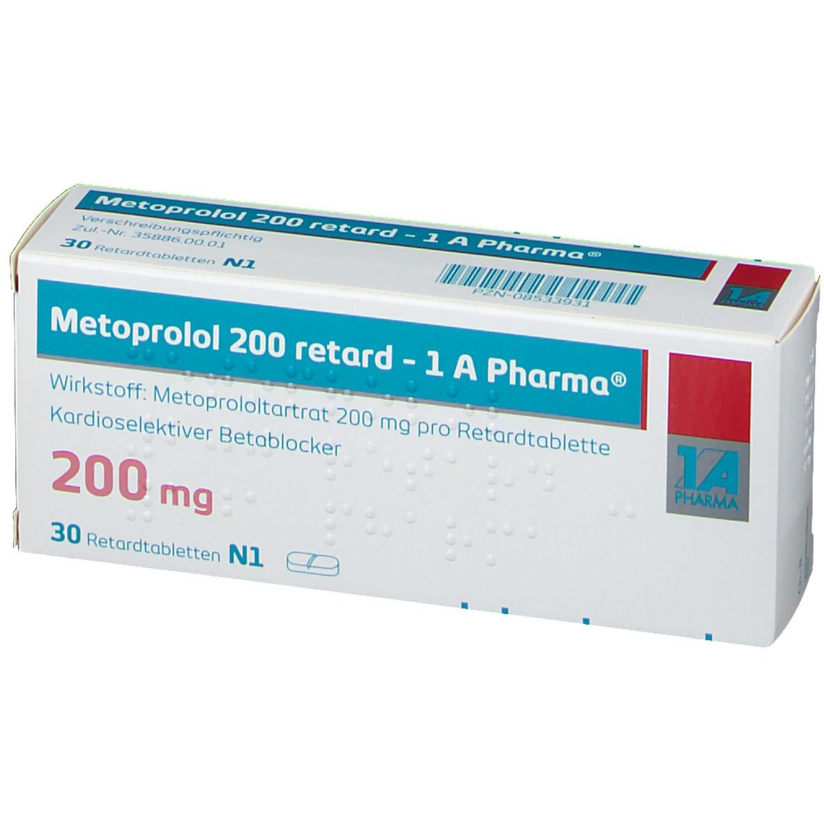 Metoprolol 200 retard - 1 A Pharma®