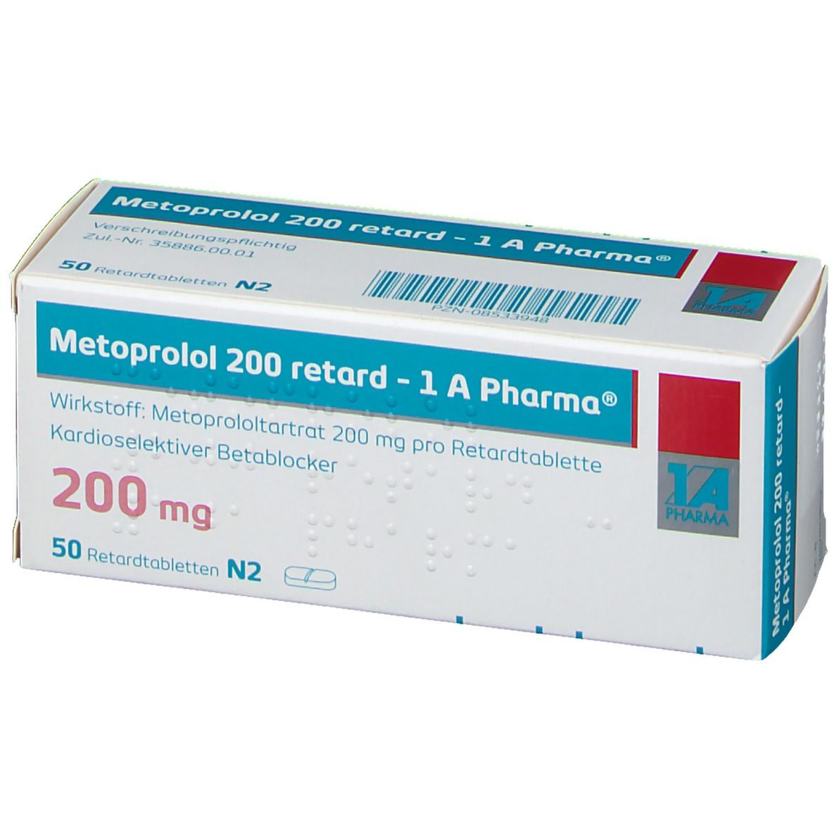 Metoprolol 200  1A Phar