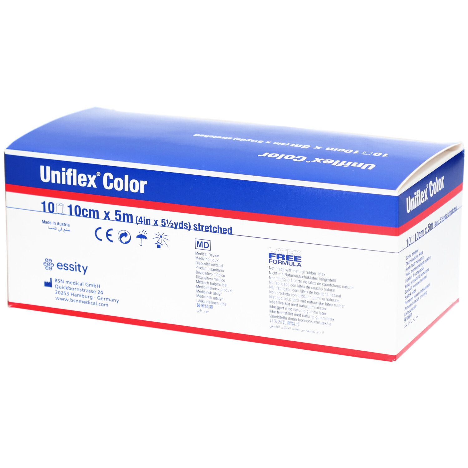 Uniflex Universal Binden 10 cm x 5 m rot