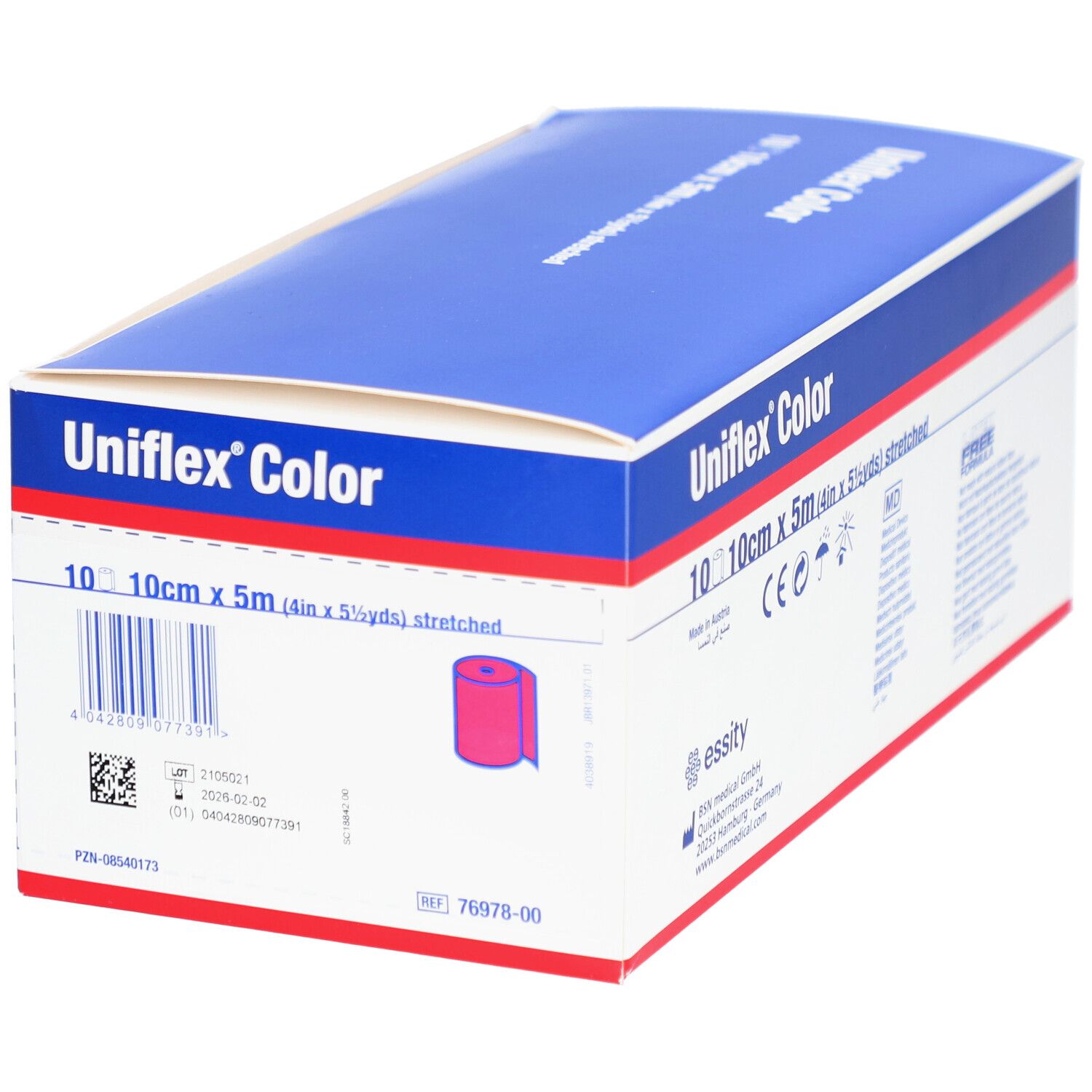 Uniflex Universal Binden 10 cm x 5 m rot