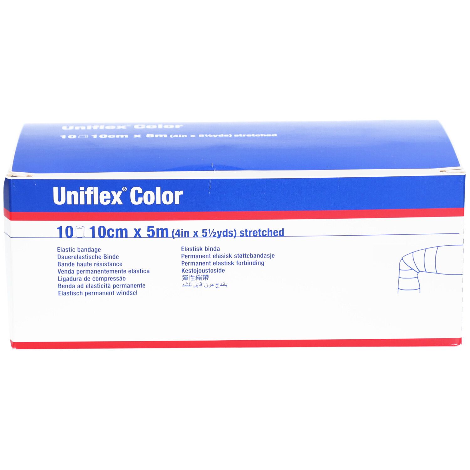 Uniflex Universal Binden 10 cm x 5 m rot