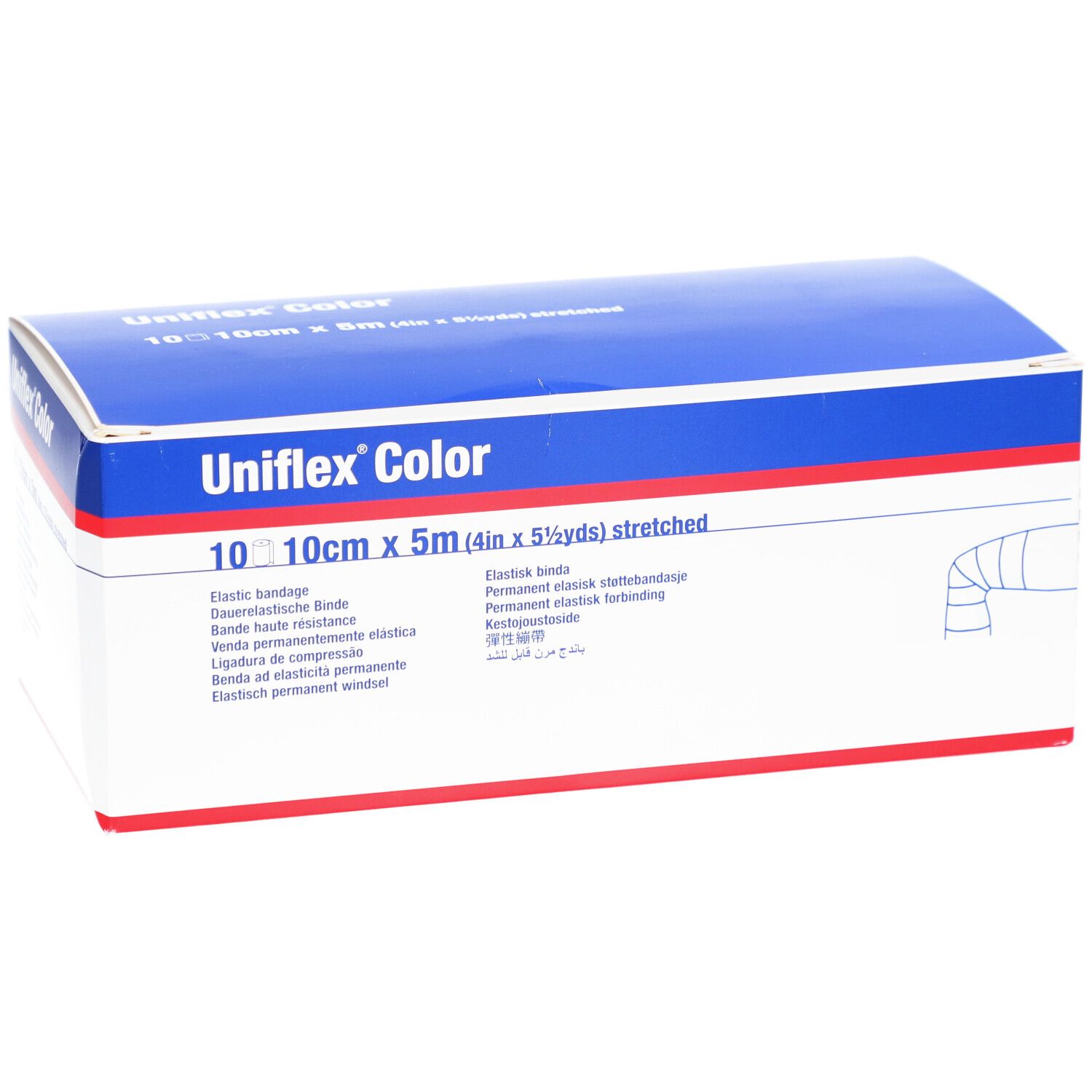 Uniflex Universal Binden 10 cm x 5 m rot