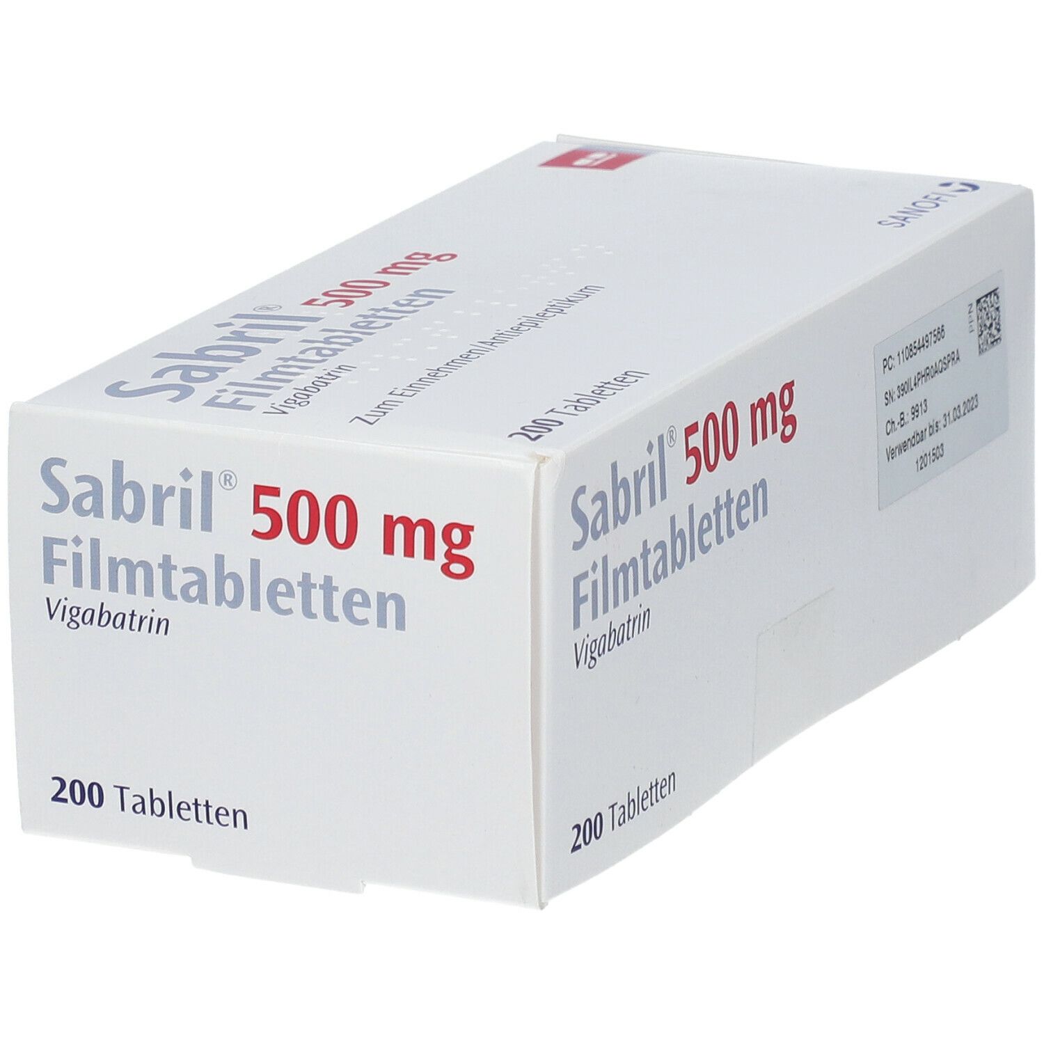 SABRIL 500 mg Filmtabletten B