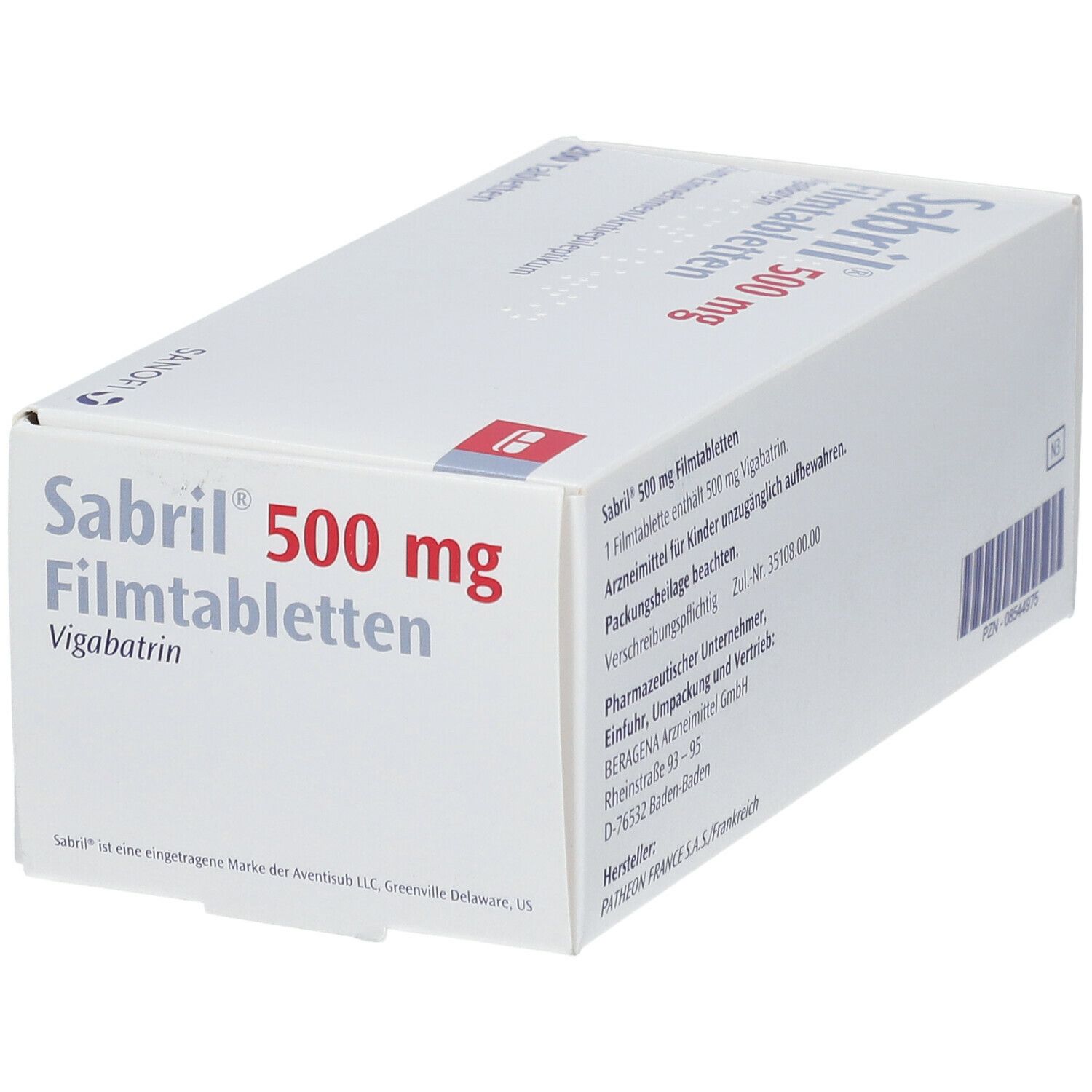 SABRIL 500 mg Filmtabletten B