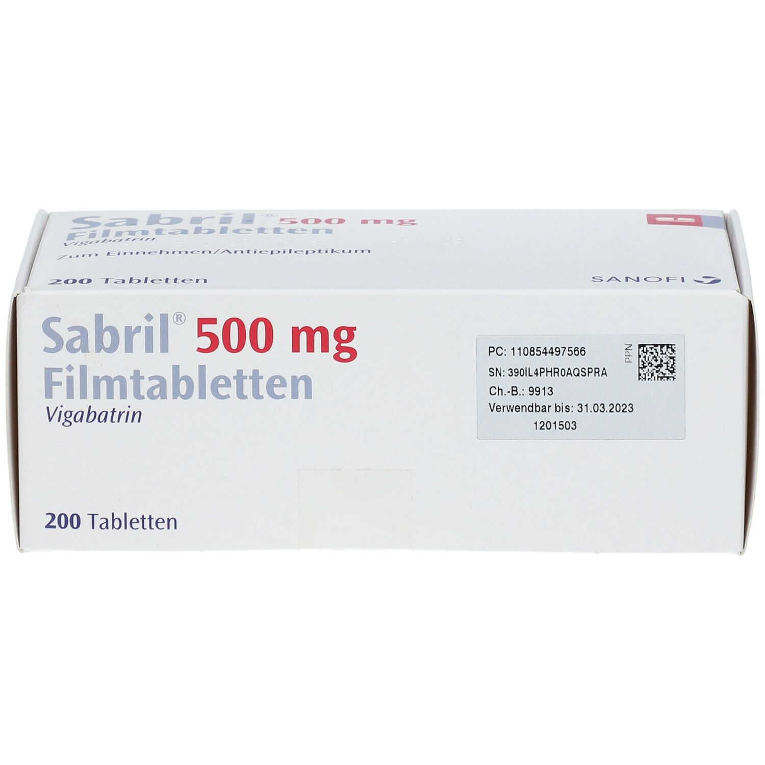 SABRIL 500 mg Filmtabletten B