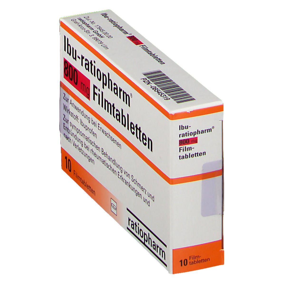 Ibu-Ratiopharm 800 mg Filmtabletten 10 St