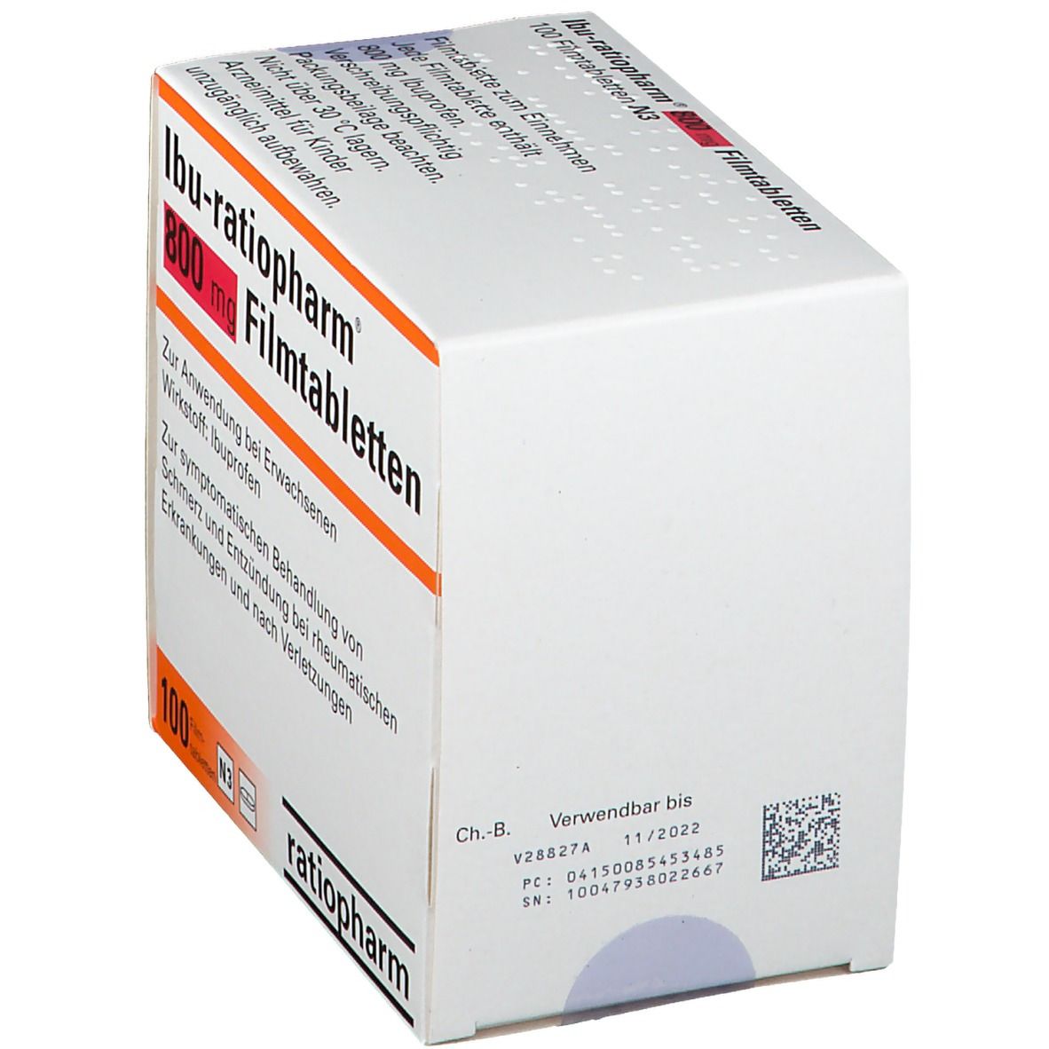 Ibu-Ratiopharm 800 mg Filmtabletten 20 St