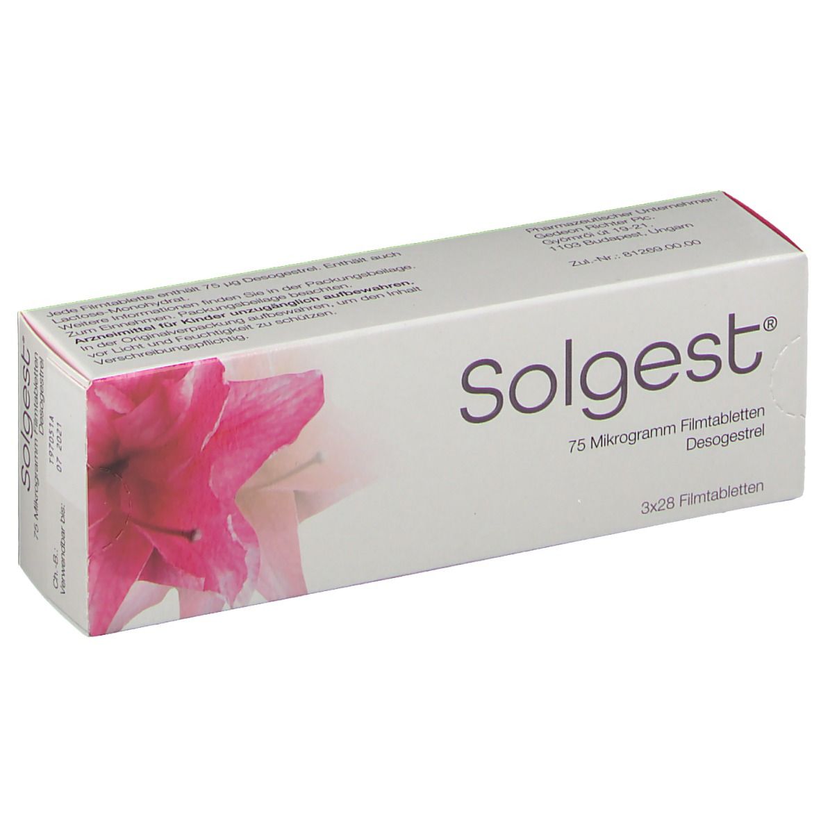 Solgest 75 Mikrogramm Filmtabletten 84 St