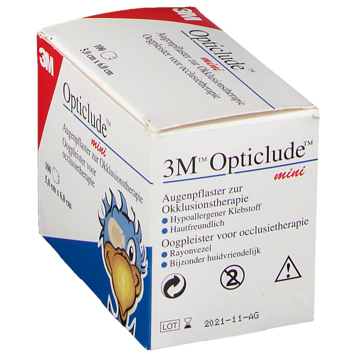 Opticlude 3M mini 5x6 cm 1537/100 100 St Pflaster